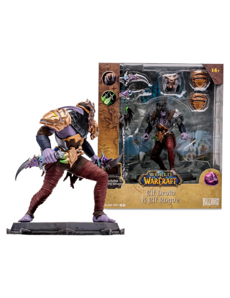 Figura Elfo Nocturno McFarlane 1:12 Druida/Pícaro Figura Elfo Nocturno McFarlane 1:12 Druida/Pícaro