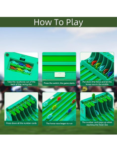 Juego de Mesa Carreras de Caballos ODDPC Electrónico 6 Jugadores 2