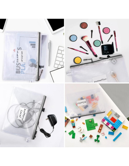 18 Bolsas de Cremallera A4 YOPCDJ Semitransparentes