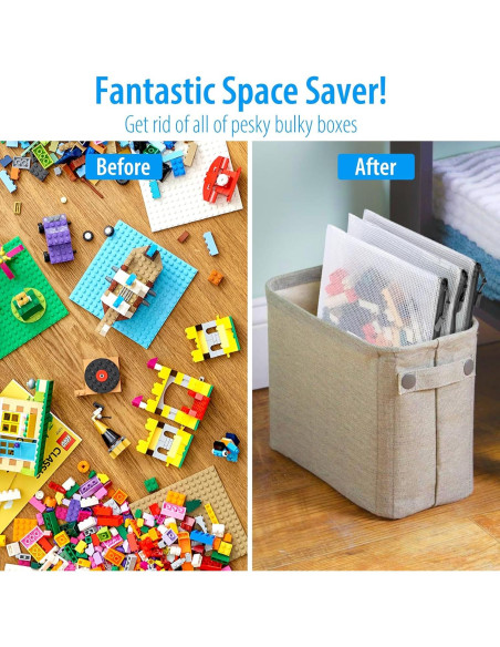 18 Bolsas de Cremallera A4 YOPCDJ Semitransparentes