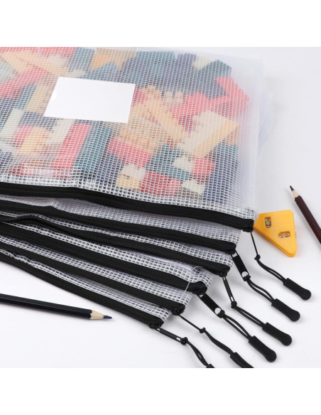 18 Bolsas de Cremallera A4 YOPCDJ Semitransparentes
