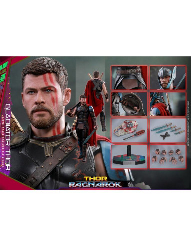 Figura de Acción Thor Gladiador Hot Toys 1:6 Escala