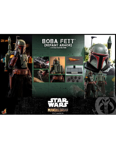 Figura Boba Fett Hot Toys 1/6 Mandalorian 30 cm