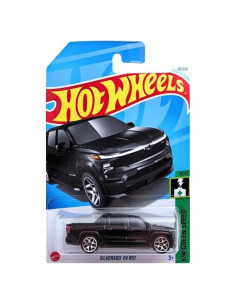 Hot Wheels Silverado EV RST Negro 1:64 HW Green Speed 8/10