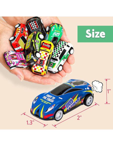 Juguetes de Coches Retroceso AZEN 30 Pcs Miniaturas