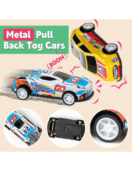 Juguetes de Coches Retroceso AZEN 30 Pcs Miniaturas