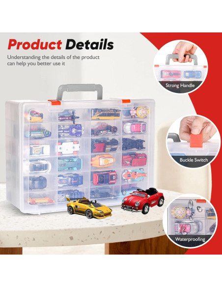 Caja de Almacenamiento RHCOM 72 Compartimentos Transparente Caja de Almacenamiento RHCOM 72 Compartimentos Transparente