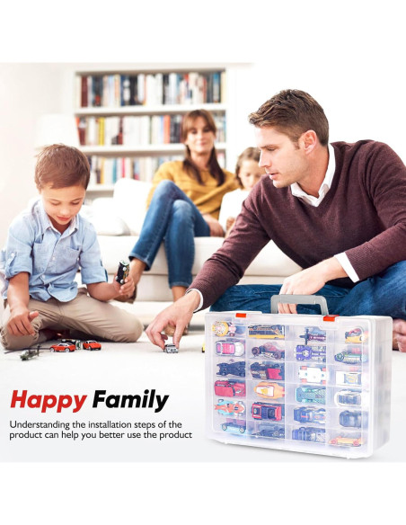 Caja de Almacenamiento RHCOM 72 Compartimentos Transparente Caja de Almacenamiento RHCOM 72 Compartimentos Transparente