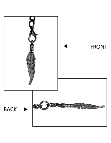 Reloj de bolsillo TREEWETO con cadena y colgante antiguo