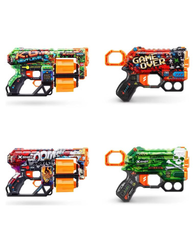 Lanzador de Dardos XShot Skins Dread y Menace + 48 Dardos