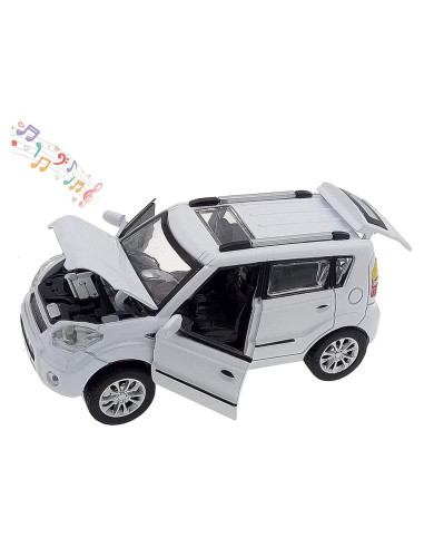 Coche de Juguete Diecast KIA Soul Blanco 1:32 con Sonido