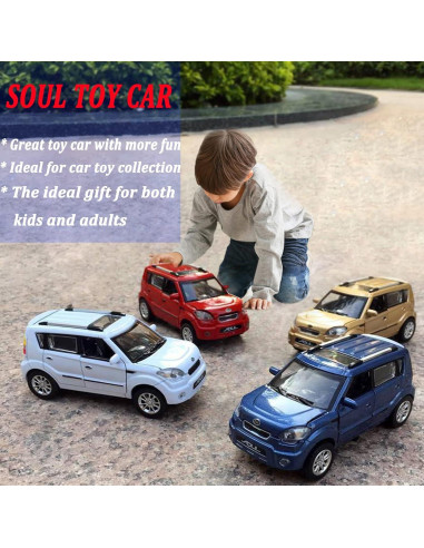Coche de Juguete Diecast KIA Soul Blanco 1:32 con Sonido
