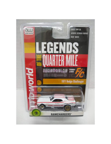 Coche de Slot Eléctrico Auto World SC356 RAMCHARGERS '71 Challenger