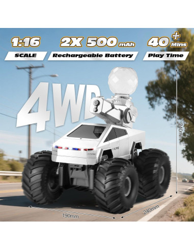 Camión RC Anfibio Fippy XS-1S 4WD Impermeable 1:16