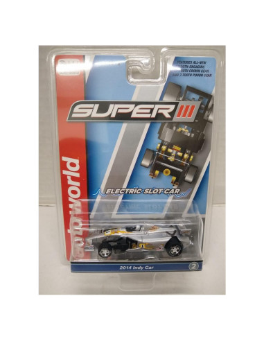 Coche de Slot Eléctrico Auto World SC413-2A Plata HO Escala