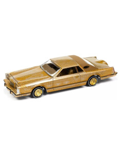 Coche Diecast 1979 Lincoln Continental Lowrider Oro 1:64