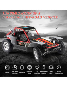 Coche RC Spobot 4x4 1:16 Todos Terrenos 30KM/H 2