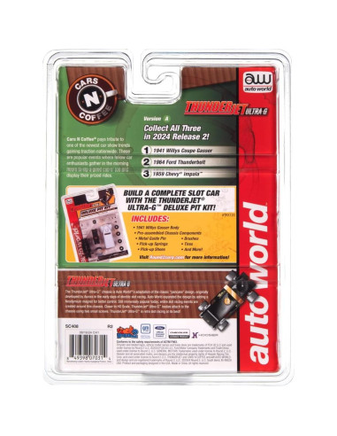 Coche Eléctrico de Slot Auto World SC408-3 Chevy Impala 1:64