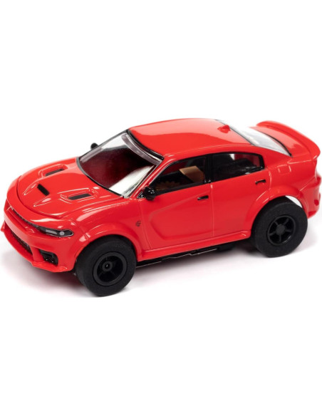 Auto Slot Car Round2 Dodge Charger Hellcat Escala HO
