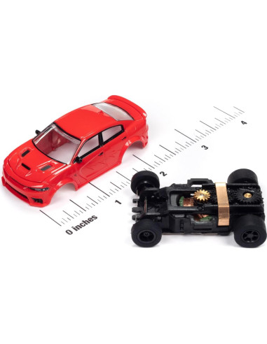 Auto Slot Car Round2 Dodge Charger Hellcat Escala HO