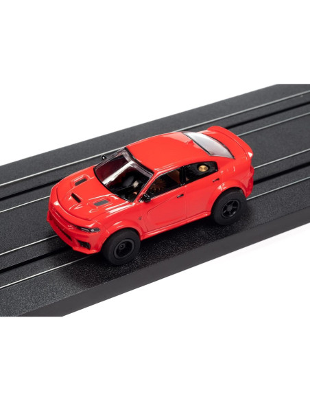Auto Slot Car Round2 Dodge Charger Hellcat Escala HO