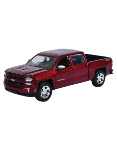 Modelo Diecast Chevrolet Silverado 2017 Motor Max 1:24