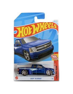 Coche de Juguete Die-Cast Hot Wheels Chevy Silverado Azul 1:64