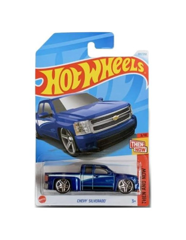 Coche de Juguete Die-Cast Hot Wheels Chevy Silverado Azul 1:64