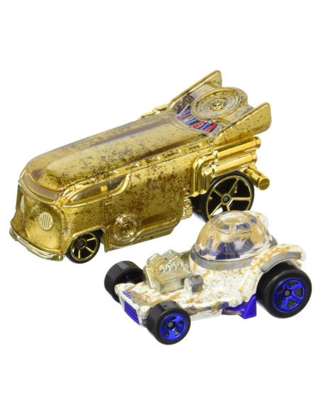 Hot Wheels Star Wars R2-D2 y C-3PO Auto 1:64 Paquete 2