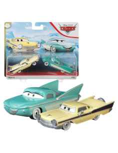 Juego de coches de fundición Mattel Flo y Nicky B 1:55