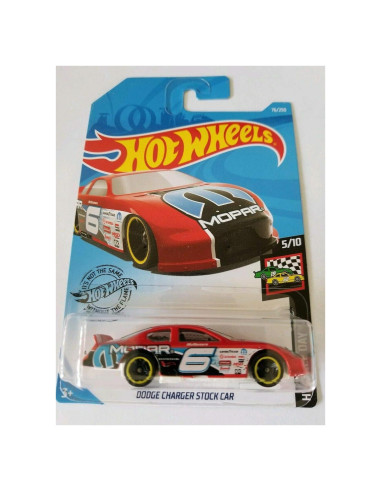 Hot Wheels Dodge Charger Stock Car 1:64 Mattel Rojo