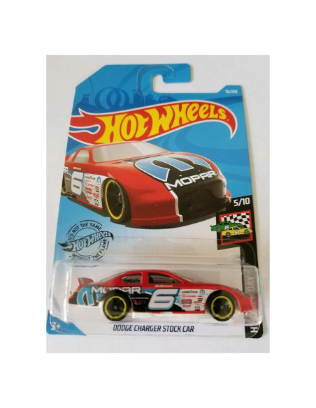 Hot Wheels Dodge Charger Stock Car 1:64 Mattel Rojo