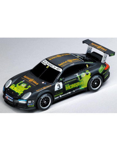 Carrera GO!!! Porsche GT3 Cup 1:43 Analógico Verde y Negro