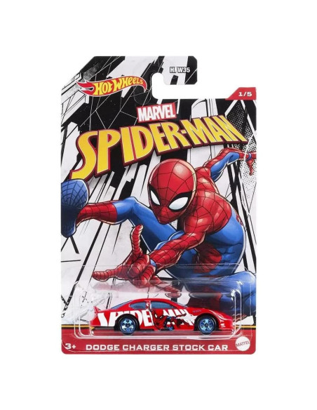 Hot Wheels Dodge Charger Stock Car Spiderverse Marvel 1:64