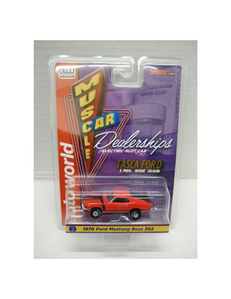 Coche Eléctrico de Slot Auto World 1970 Mustang Boss 302 HO