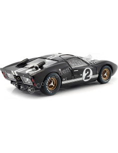 Auto a Escala 1:18 Ford GT-40 MK 2 Negro Shelby Collect 2