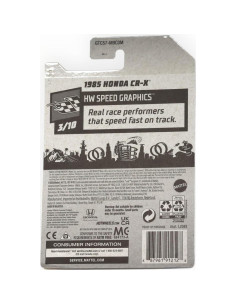 Hot Wheels Honda CR-X 1985 Escala 1:64 Coleccionable 2