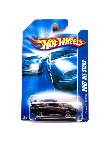 Hot Wheels Porsche 911 GT3 Cup 1:64 Escala Negro 2007