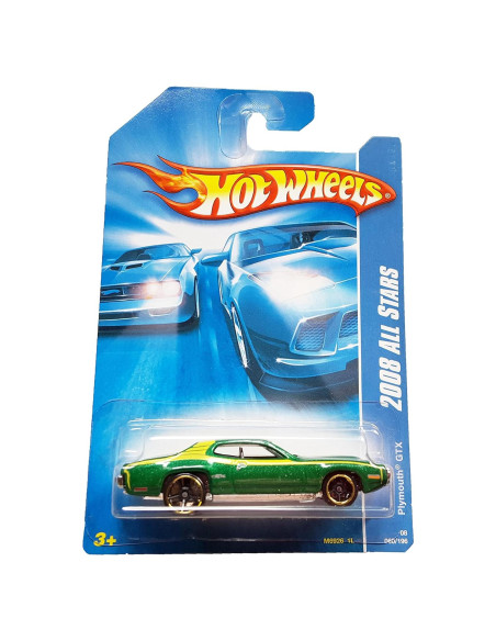 Auto de Colección Hot Wheels Plymouth GTX Verde 1:64 Auto de Colección Hot Wheels Plymouth GTX Verde 1:64
