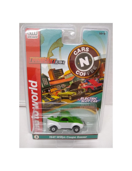 Coche Eléctrico de Pista HO Auto World 1941 Willys Coupe Gasser Coche Eléctrico de Pista HO Auto World 1941 Willys Coupe Gasser