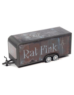 Remolque de Coche Cerrado Auto World AWSP119 1/64 Gris Oscuro