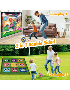 Conjunto de Juego de Fútbol Doble Cara BerrysParadise 180x150cm 2