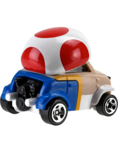 Vehículo Hot Wheels Toad Mario Bros 1:64 70g 2