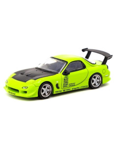 Modelo Diecast Tarmac Works RX-7 FD3S Verde 1/64