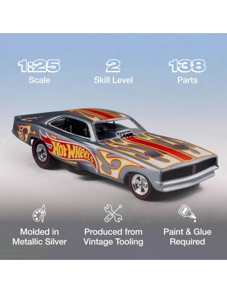 Kit de Modelo a Escala 1:25 Dodge Charger Funny Car Polar Lights