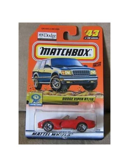 Auto de Colección Mattel Dodge Viper RT/10 Rojo 1:64