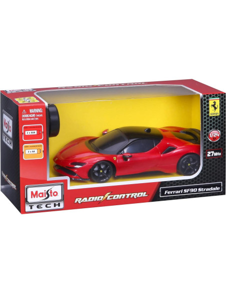 Maisto R/C Ferrari SF90 Stradale 1:24 2.4 GHz Rojo Maisto R/C Ferrari SF90 Stradale 1:24 2.4 GHz Rojo