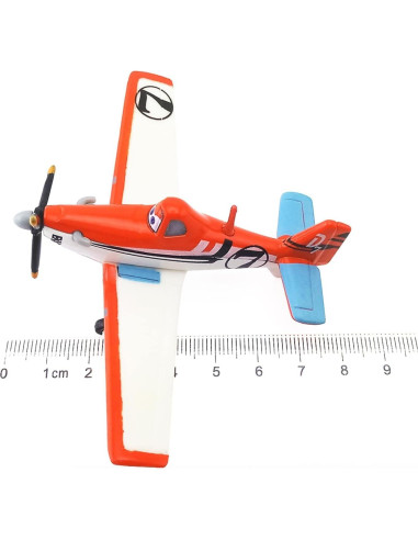 Avión Dusty Crophopper 1:55 Metal Planes Fuego y Rescate
