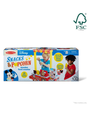 Mostrador de Snacks de Madera Melissa & Doug - 33 Piezas