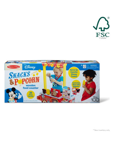Mostrador de Snacks de Madera Melissa & Doug - 33 Piezas
